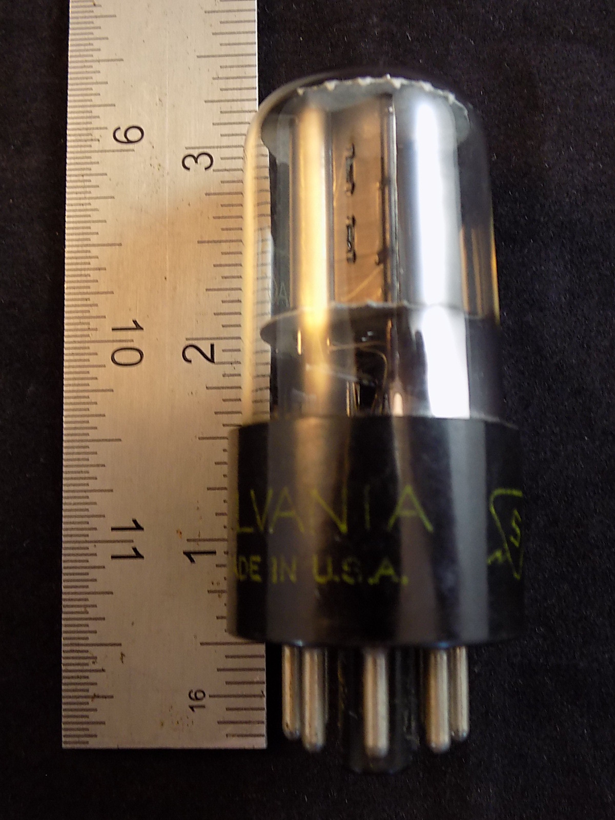 Vintage SYLVANIA VACUUM TUBE Made in USA TESTED at 90%