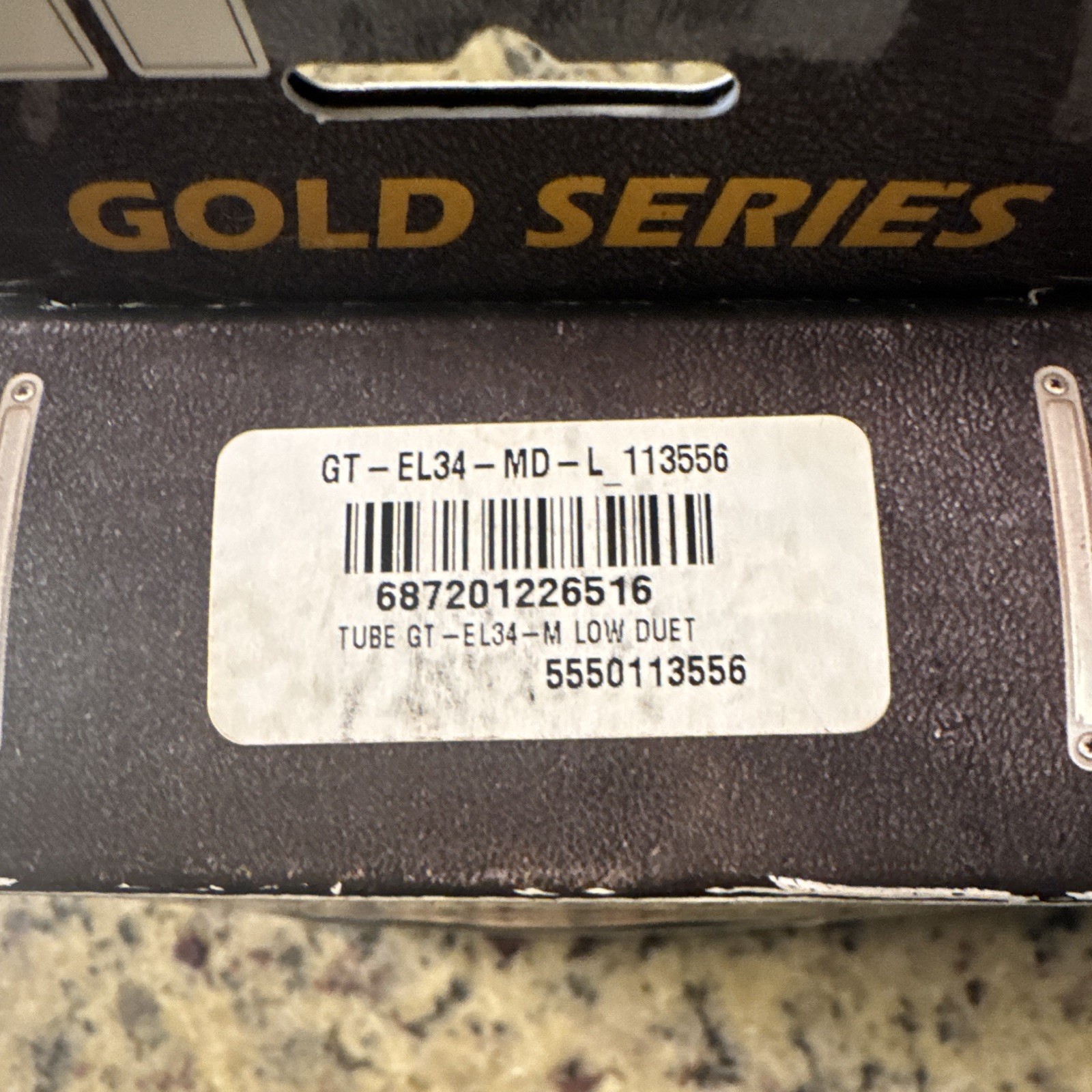 Groove Tubes Gold Series Performance Matched EL34 Power Tubes Duo GT-EL34-MD-L