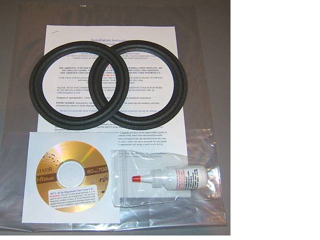 Design Acoustics PS103, PS3, PS6 PS66 6″/6.5″ Foam Surround Speaker Repair Kit
