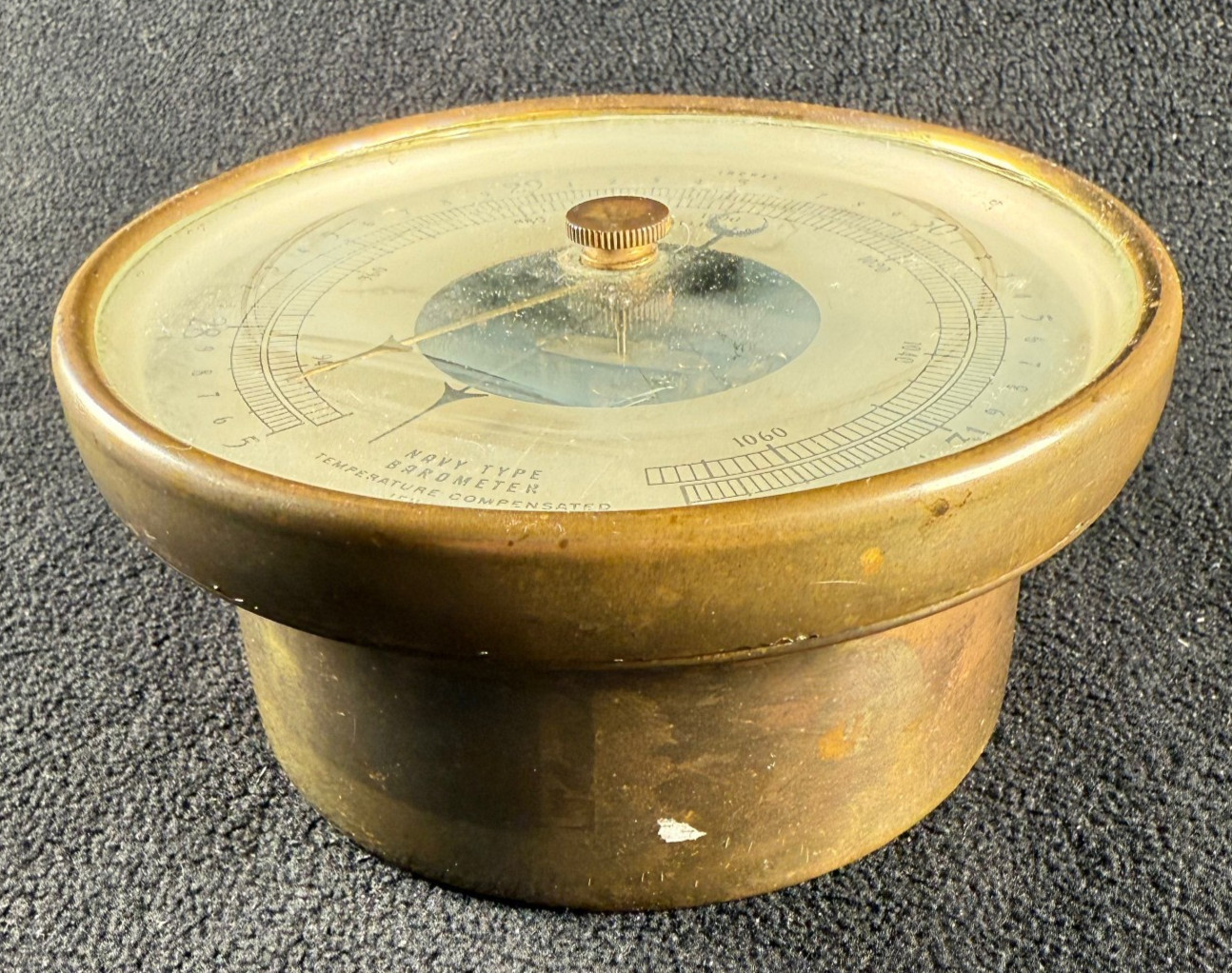 Navy Type Barometer Vintage Dial Temperature Compensated Jeweled Bendix-Friez
