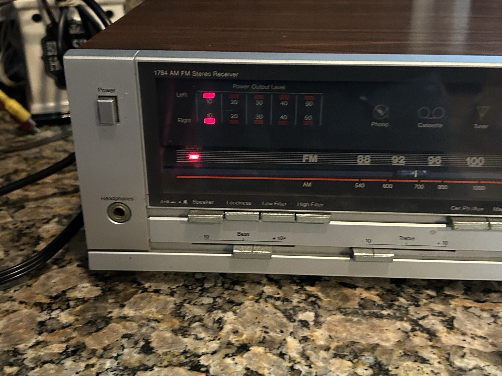 Vintage JC Penney Stereo Receiver Walnut Woodgrain Retro 683-1784 VIDEO