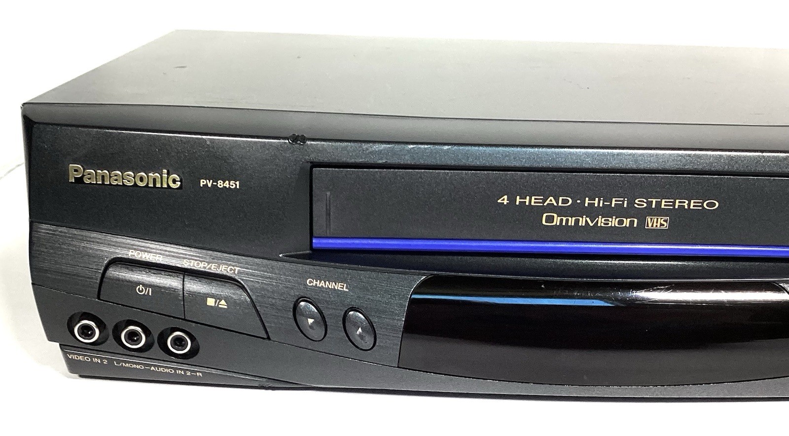 PANASONIC Omnivision PV-8451 VCR VHS Player- No Remote – Tested Works Great!!