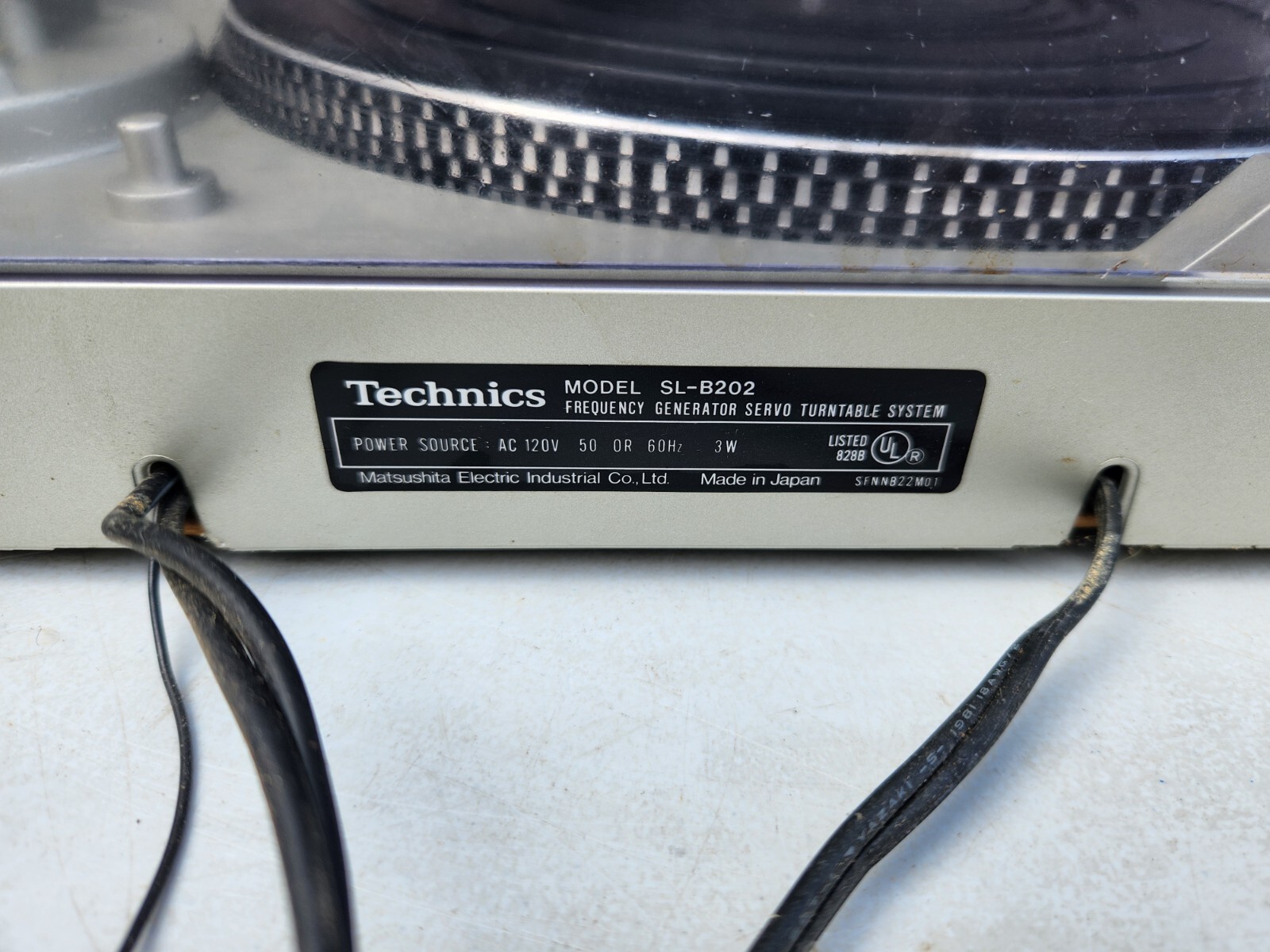 Technics SL- B202 Turntable Repair for Parts