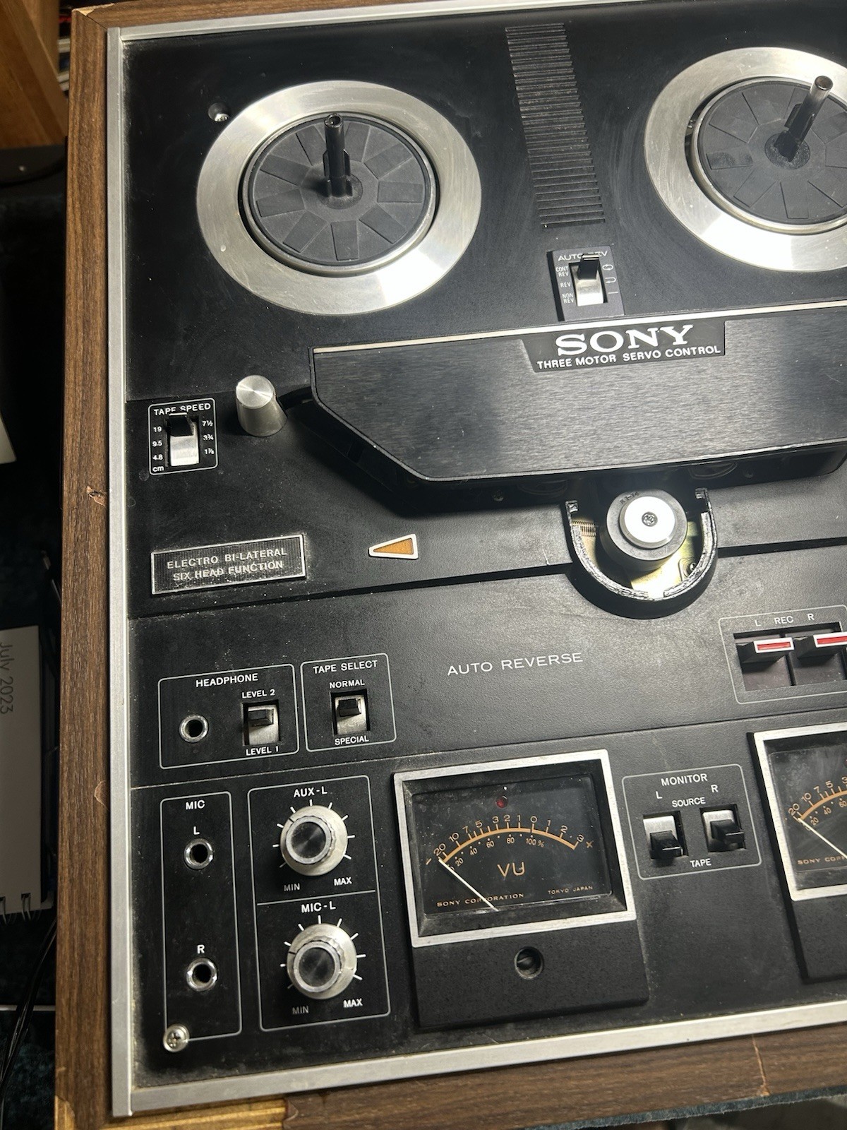 VTG SONY TC-730 Reel to Reel Tape Recorder 3 Head Tested Works