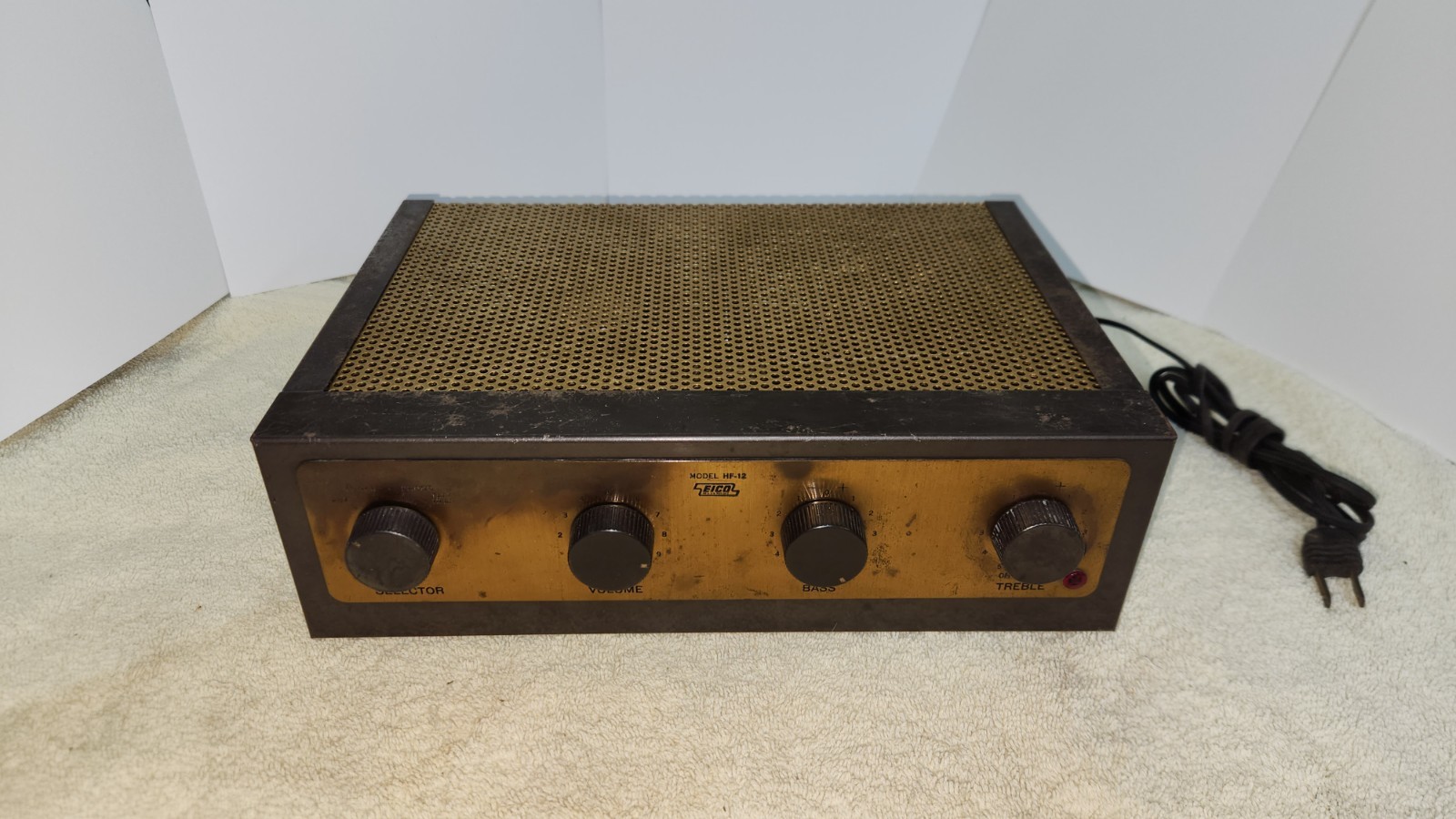 SERVICED RARE Eico Model HF-12 Vacuum Tube Amplifier HI-FI Vintage WORKS 1950s