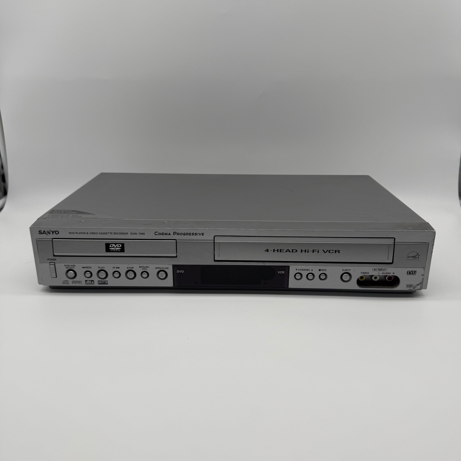Sanyo DVD VCR Combo Player DVW-7000 4-Head Hi-Fi VHS – No Remote – Tested