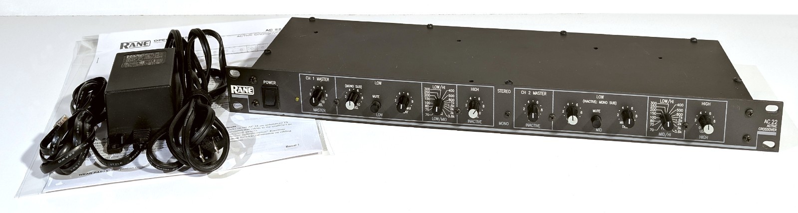 🔥【PRO SERVICED】Rane AC22 2-Ch Active 2/3-Way Crossover w Sub Out~Rack💥GUARANTY