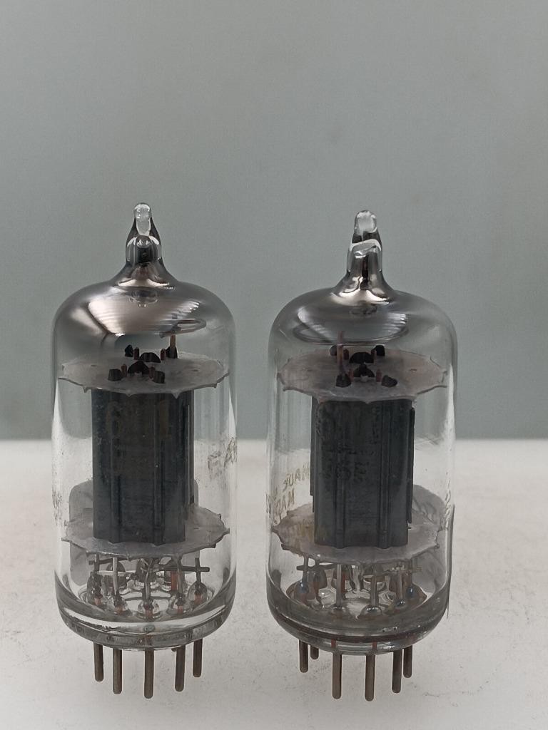 Strong Pair Sylvania 6211 Black Plates Copper Grid Fat D Get Serious Tubes U69