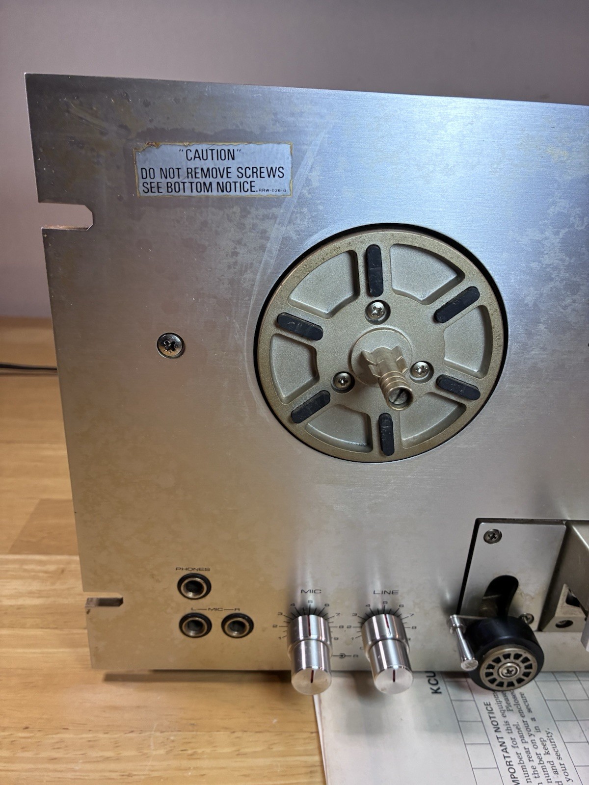 Vintage Pioneer RT-707 Reel-to-Reel Tape Deck | Tested, Comes From Smoking Home