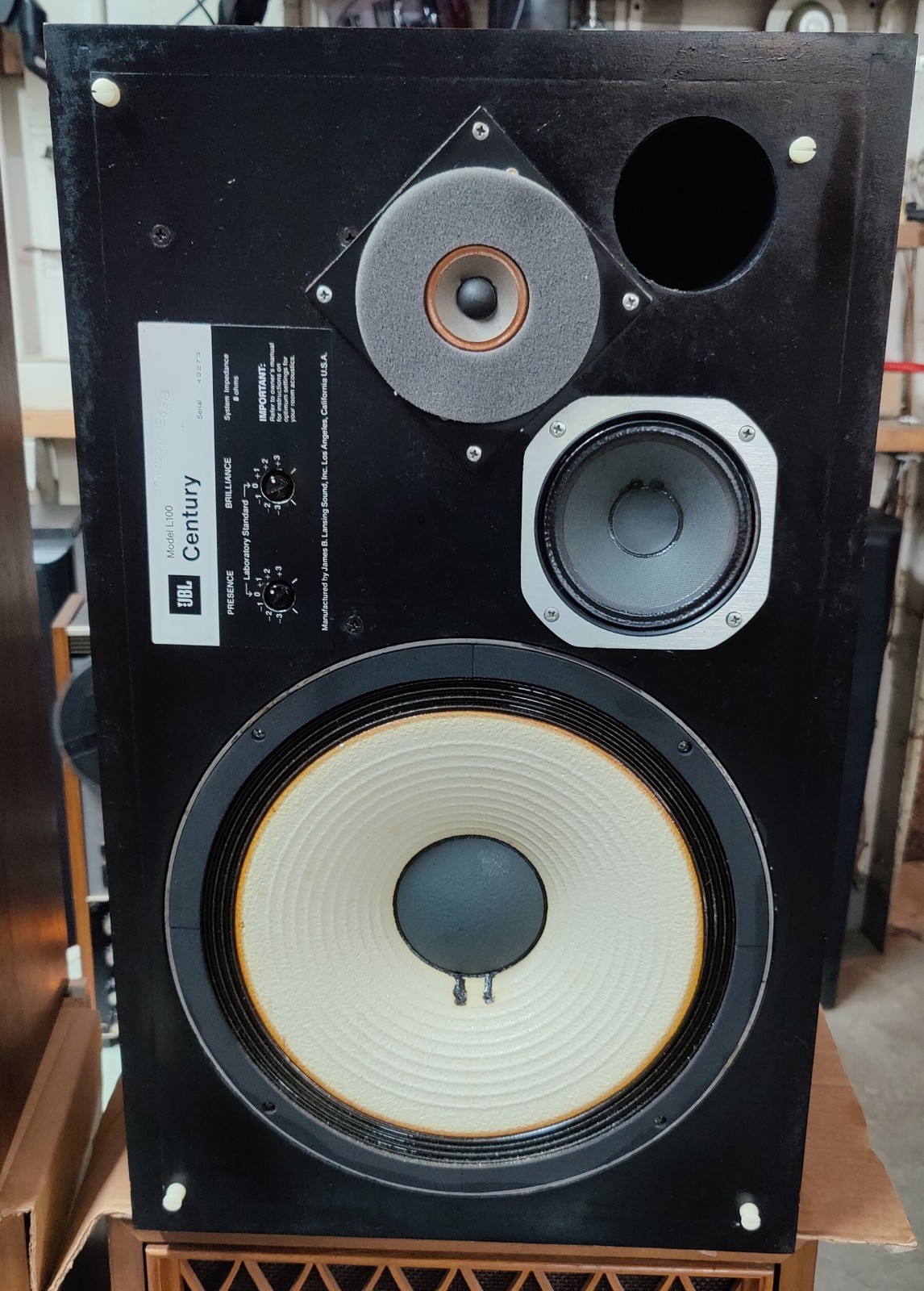 JBL L100 2nd generation speakers (1 pair) Vintage Original Mid Century Walnut