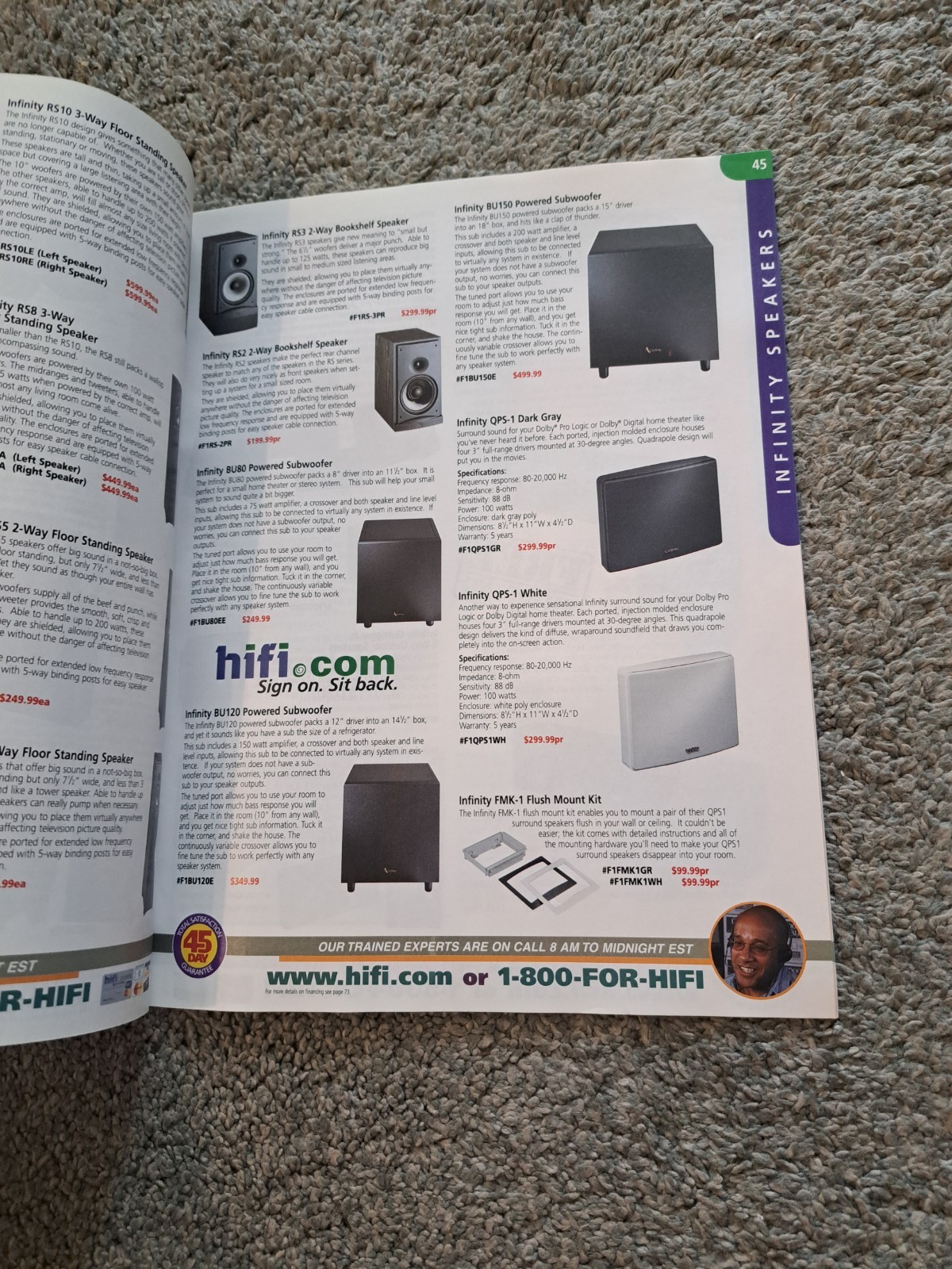 Vintage Holiday 1999 Hifi.com Audio Electronics Catalog Stereo Speakers Video
