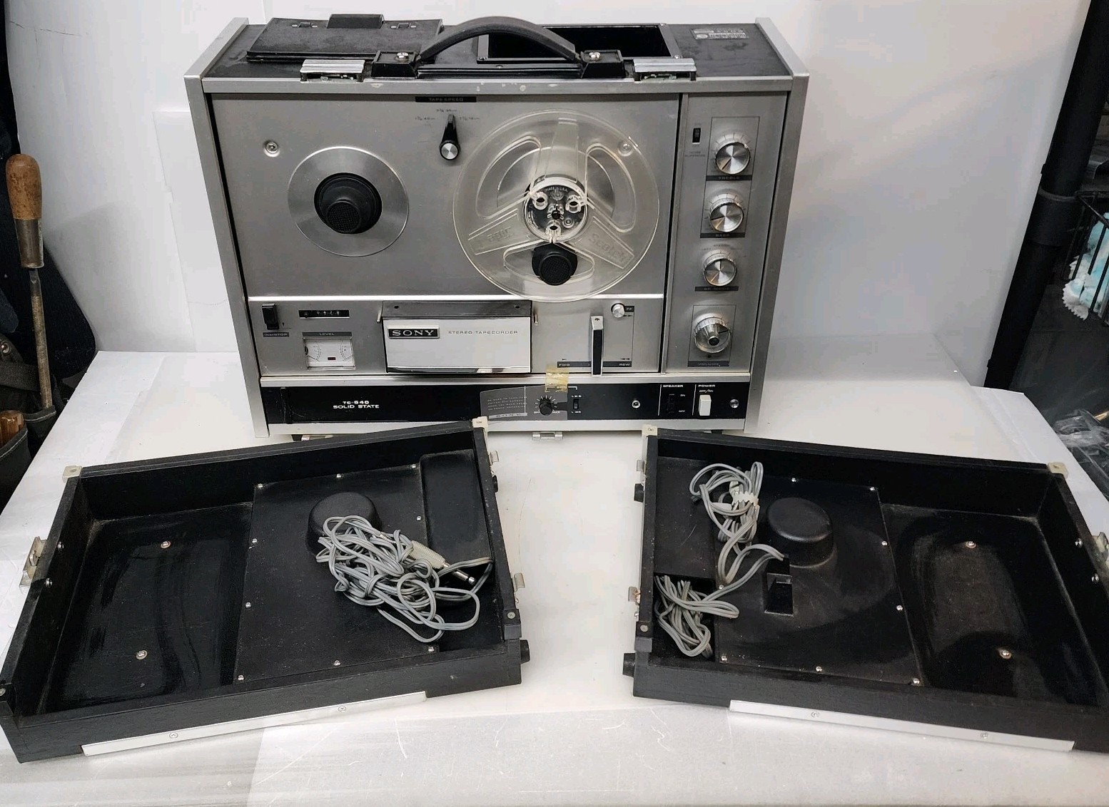 Sony TapeCorder TC-540 Reel to Reel Solid State Stereo Tape Recorder Player