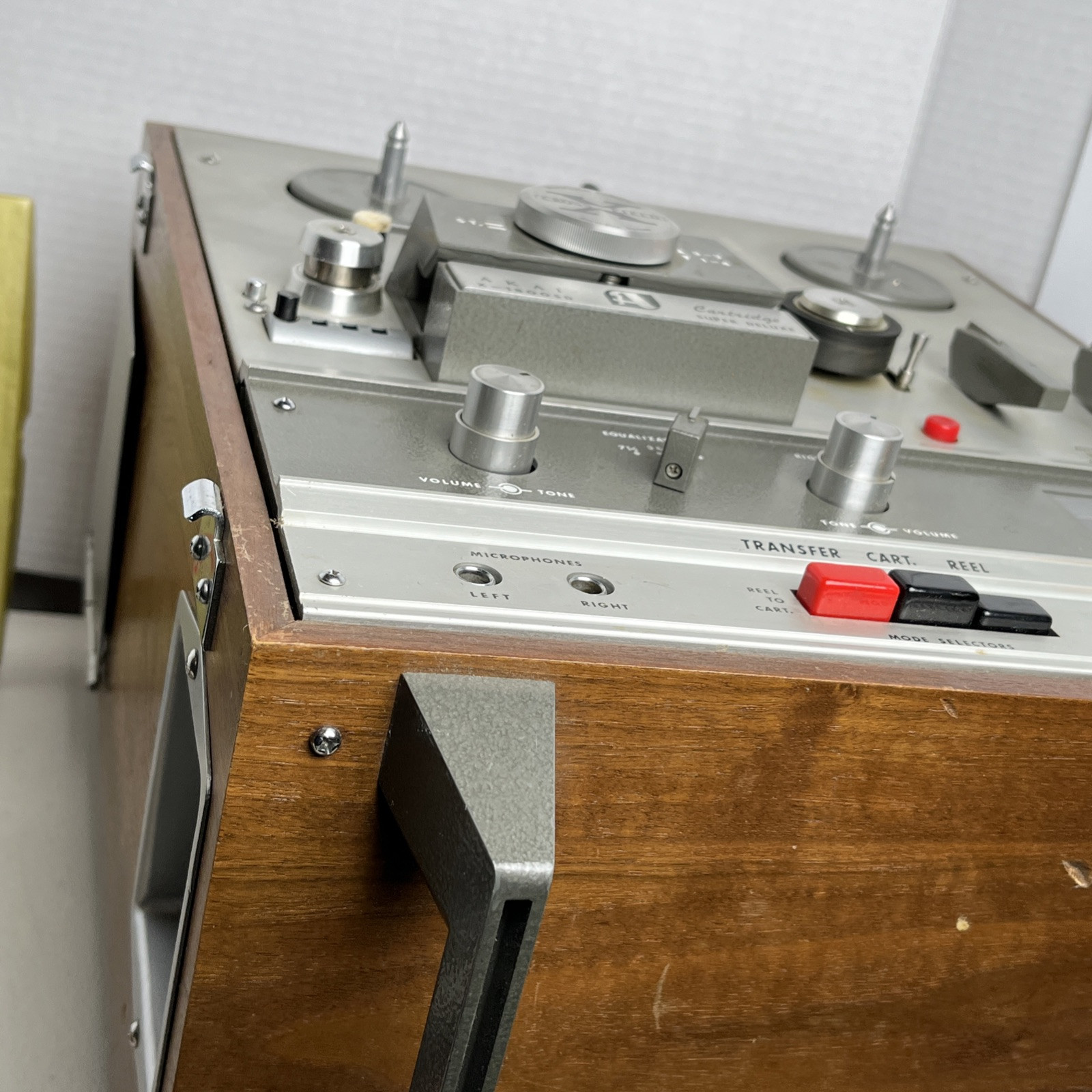 Akai X-1800SD Reel to Reel 8 Track Recorder Super Deluxe + 4 Reels TESTED READ