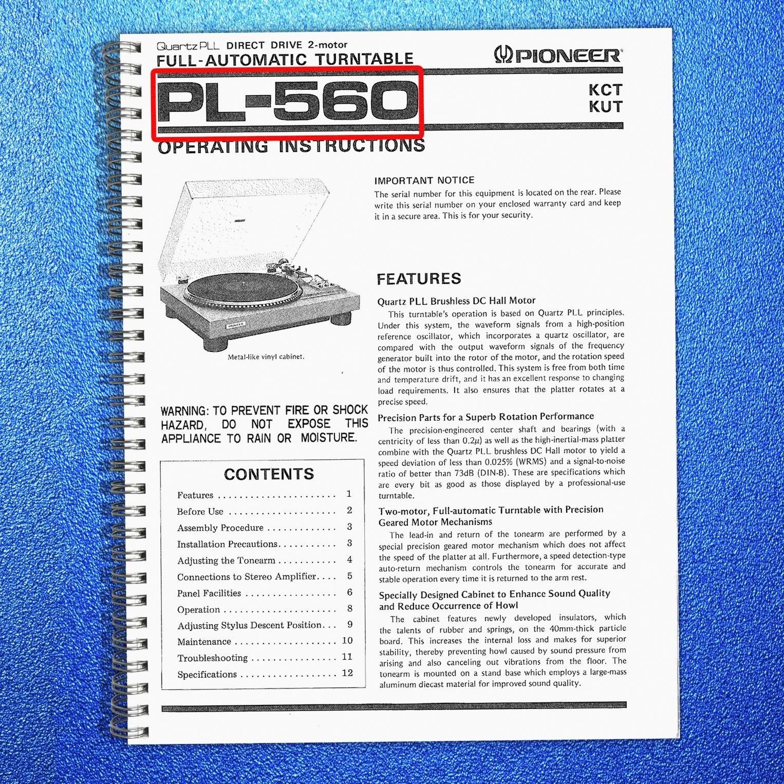Pioneer PL-560 Vintage Pioneer Quartz-PLL – Read the Options to get it for less