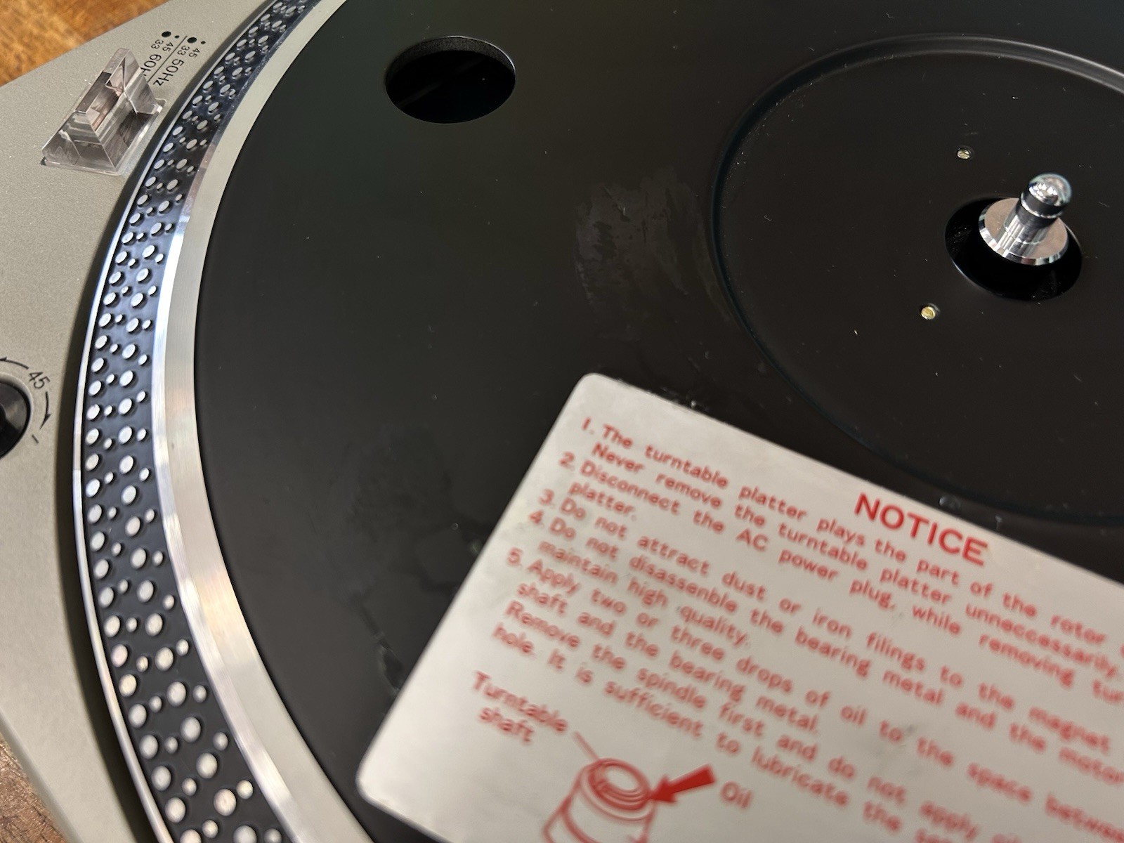 Technics SL-1650 Direct Drive Automatic Turntable, Stacking Spindle, Serviced.