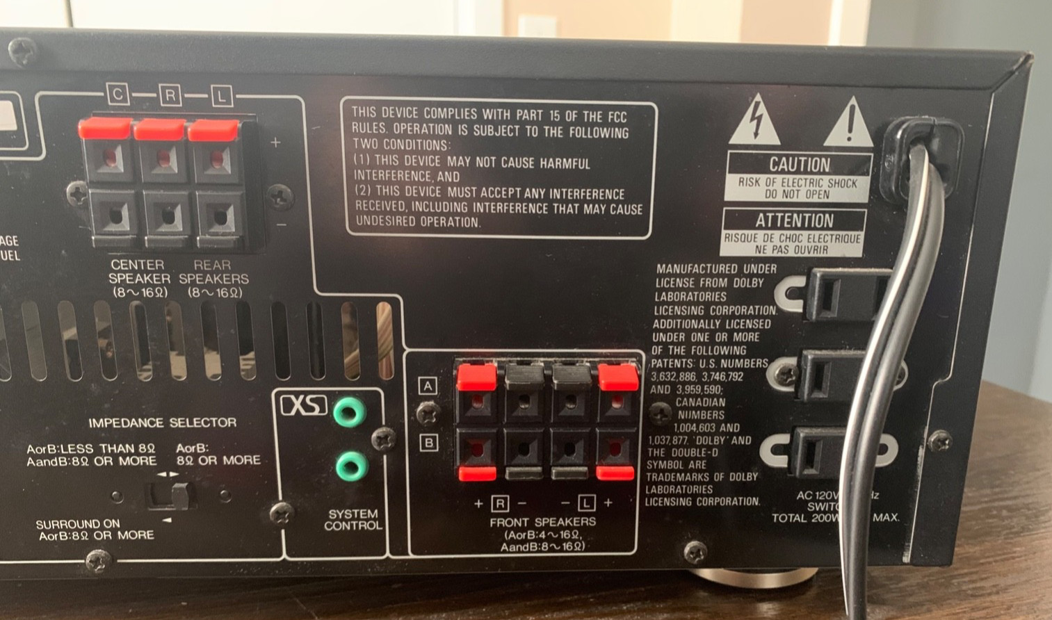 Kenwood KR-V7030 Audio/Video Stereo Receiver 1991 WORKS Very Good Cond 110w a Ch