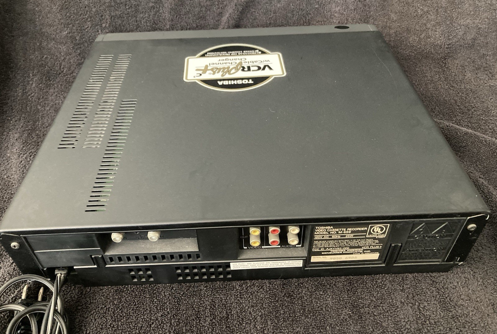 Toshiba VHS VCR M-659 For Parts Or Repair **AS-IS** 4 Head Hi-Fi