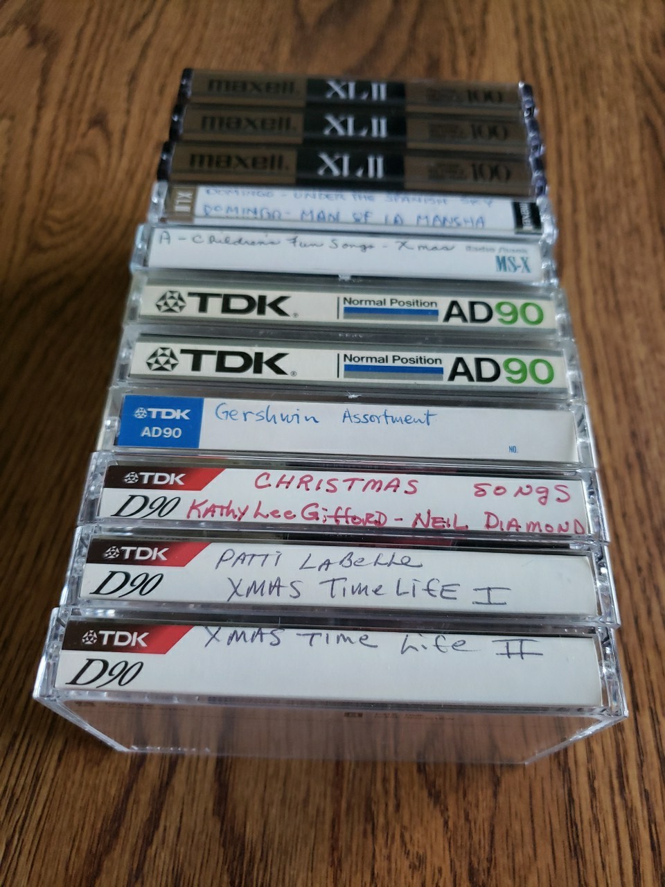 Lot Of 11 Gently Used Blank Cassette Tapes Maxell XLII, TDK AD90, TDK D90 VGC