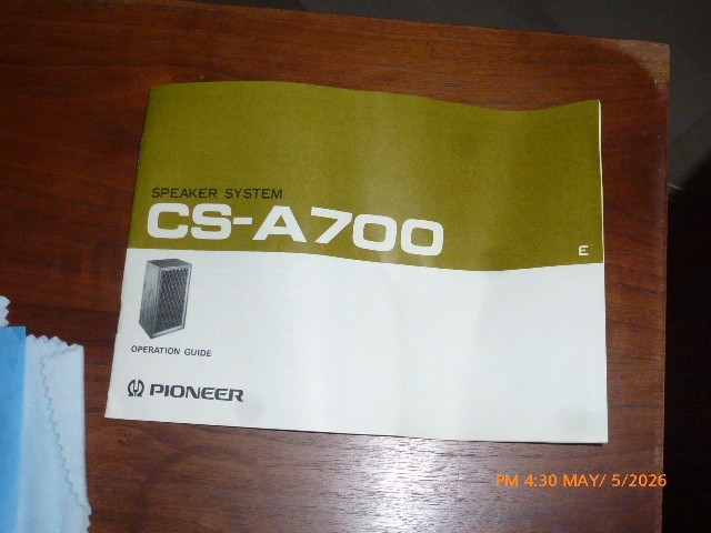 Vintage Pioneer CS-A700 Speakers Amazing Sound Made in Japan