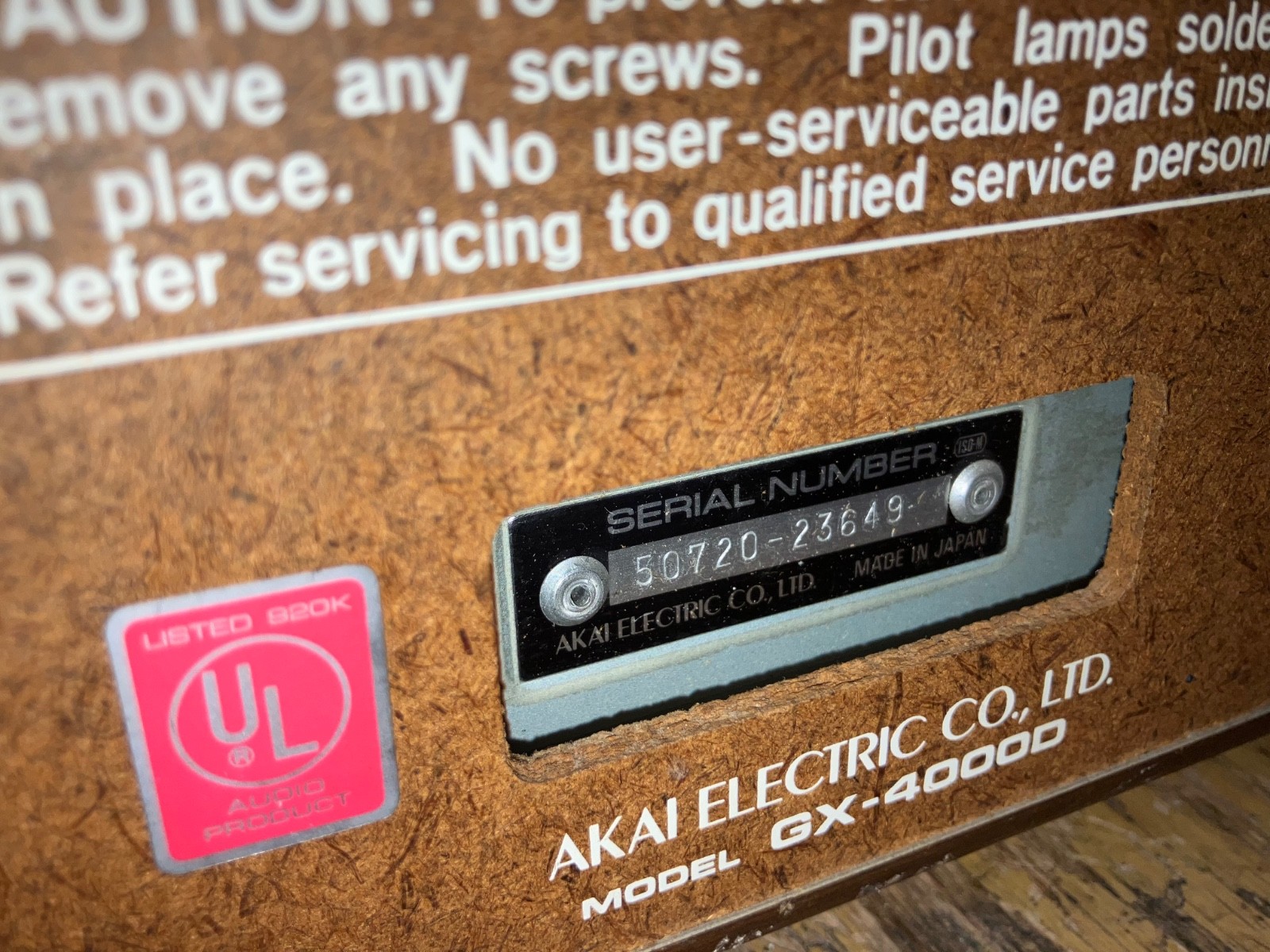 PLEASE READ!!! AKAI GX-4000D 4 Track Stereo Reel-To-Reel Tape Deck Recorder