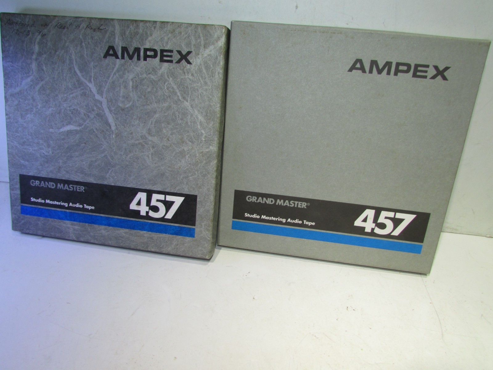 2 AMPEX 457 Grand Master Studio Mastering Audio Tape 1/4” X 1800’ USED Look Nice