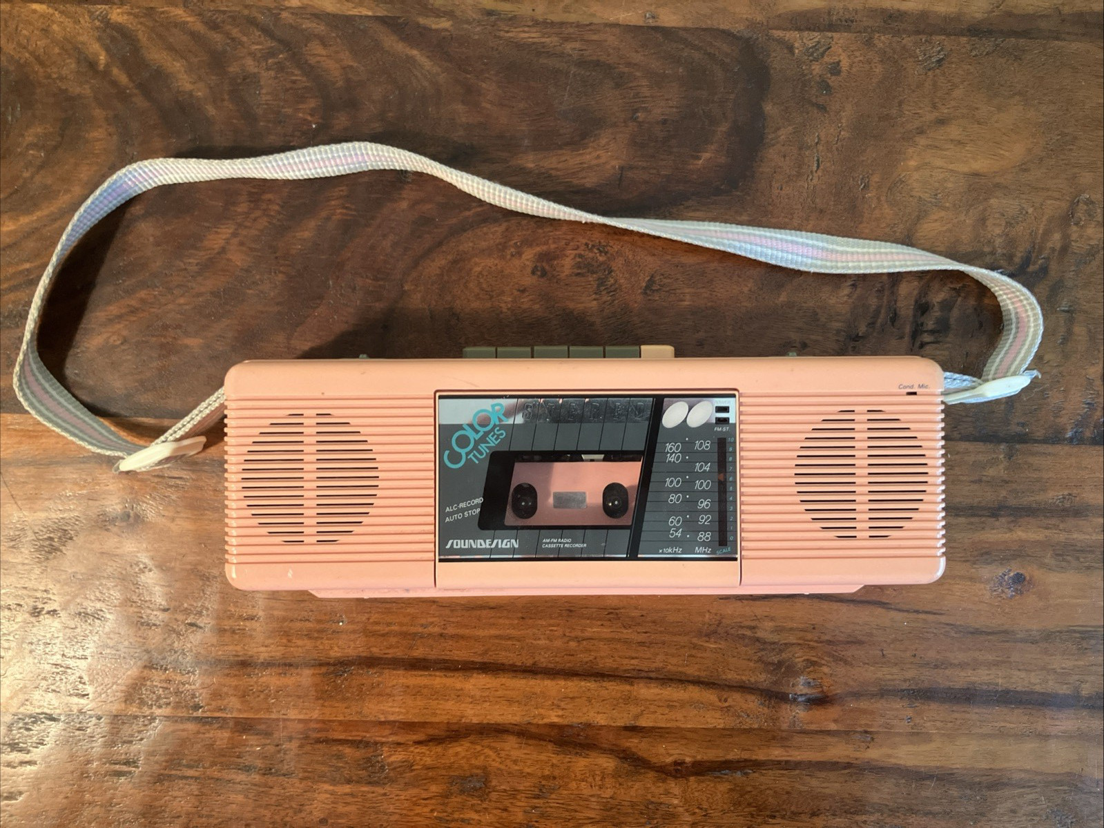 1980s Color Tunes Sound Design Pink 4617 Radio Cassette Boombox