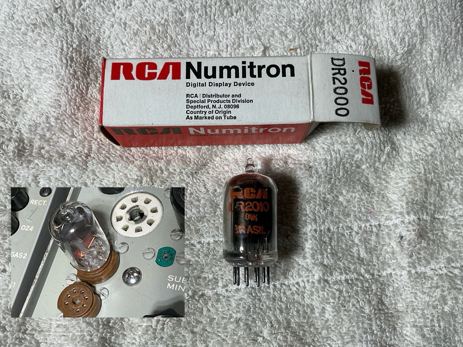 RCA NUMITRON DR2000 Indication NIXIE TUBE NEW IN BOX NOS VINTAGE RARE