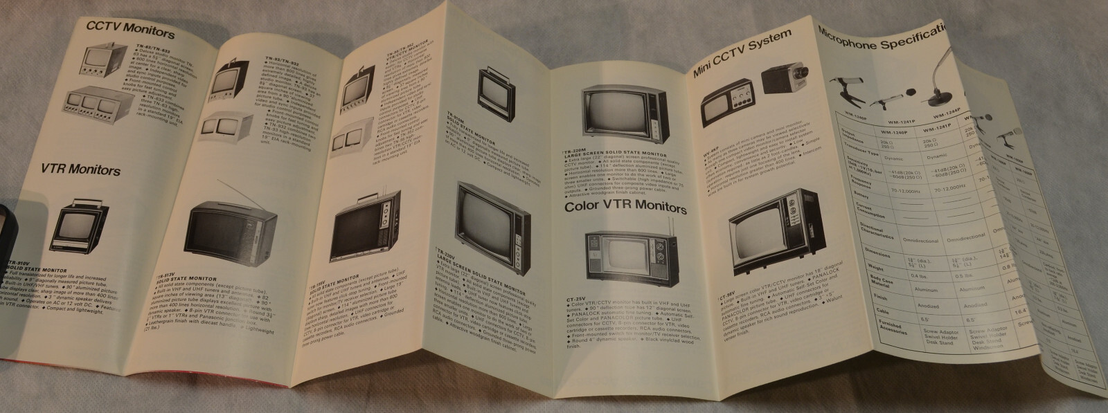 3 Vintage Matsushita (Panasonic) Japan Foldout Catalogs. 1-1960s & 2-1970s. E- 