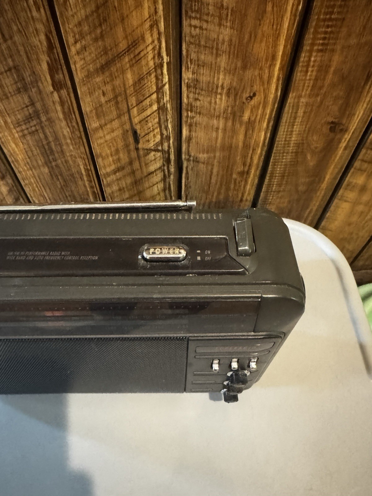 General Electric Superadio Long Range AM/FM GE Super Radio Works Handle Broke Of
