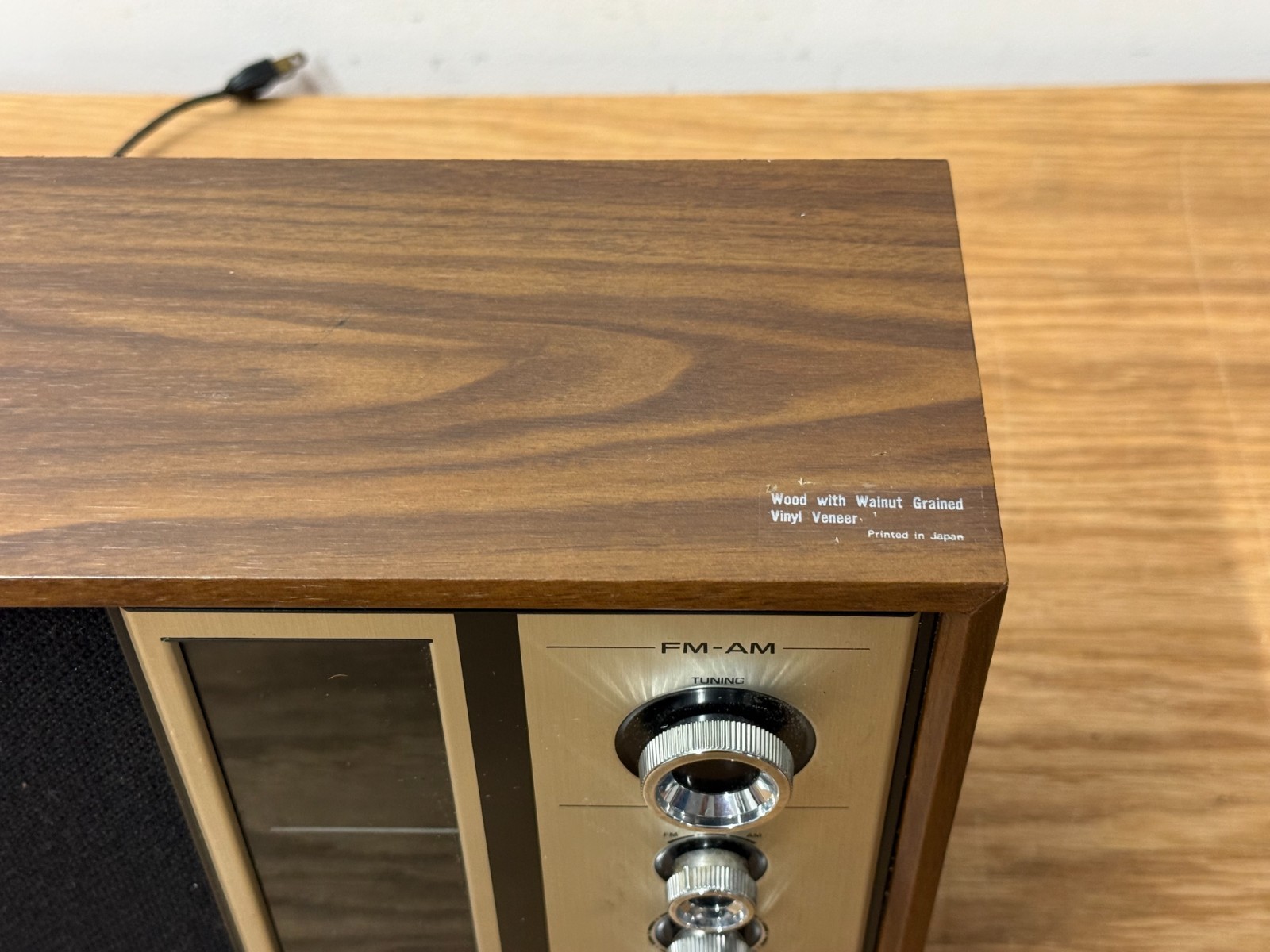 PANASONIC MODEL RE-6516 AM-FM TABLE TOP RADIO WALNUT CASE 1960s Tested