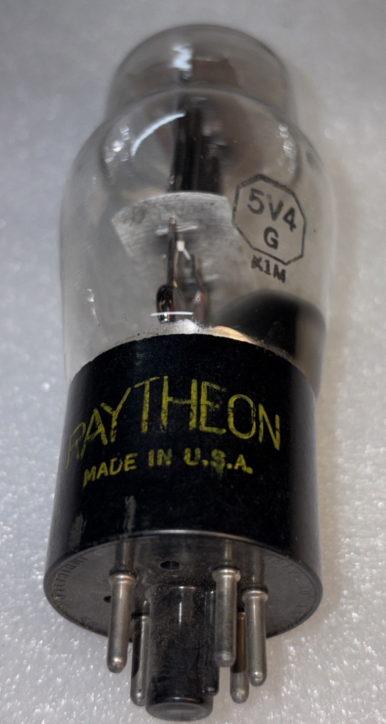 Raytheon 5V4G Rectifier Tube Tested Strong