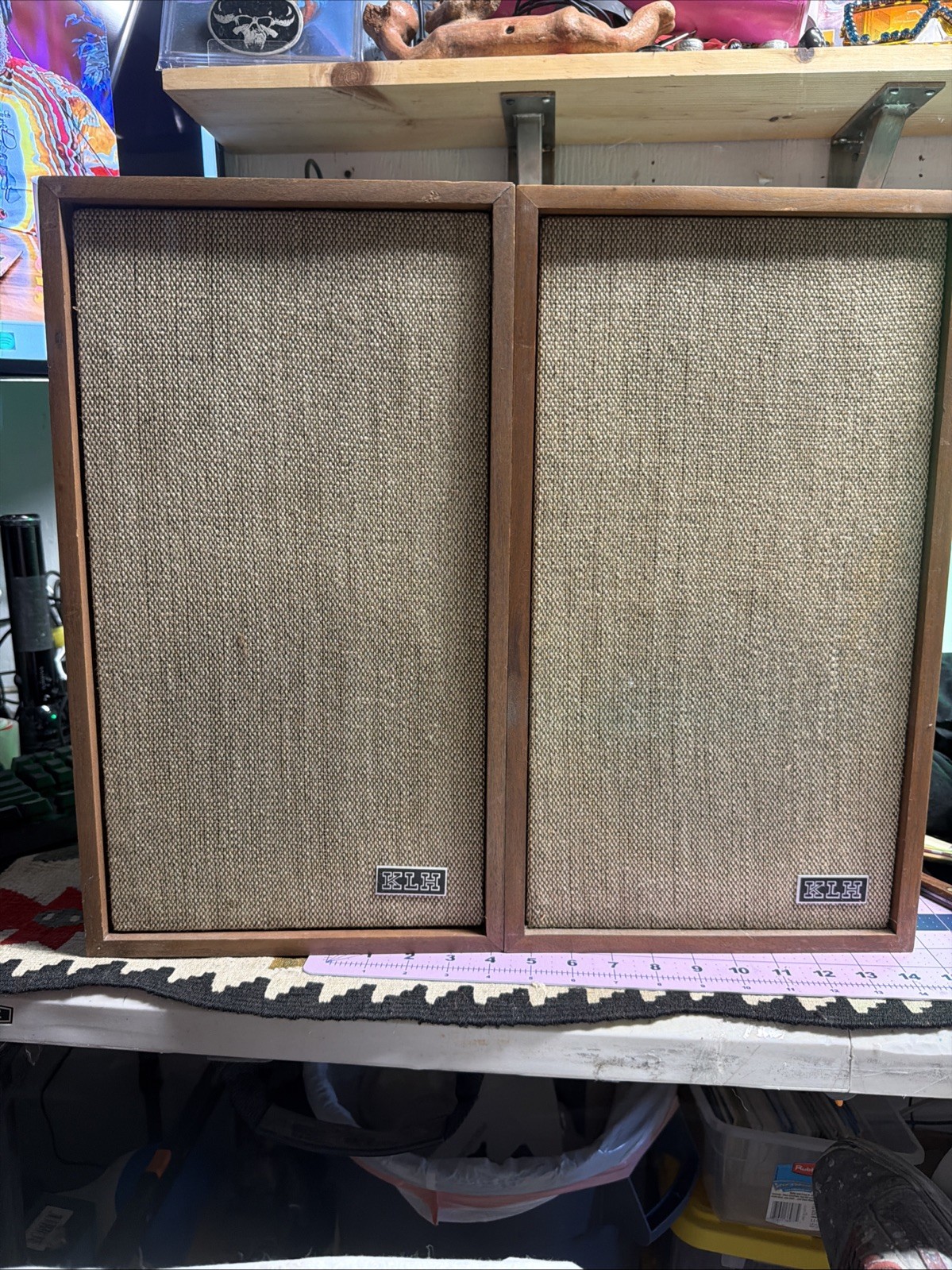 Vintage KLH Model 24 Speakers 10” 8 Ohms IN GOOD CONDITION!! Look!!