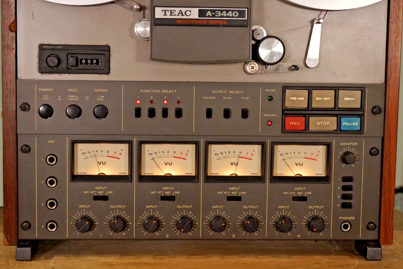 Serviced With Full Recap PRO Series Teac A-3440.READ&See Pictures Of Work Done.