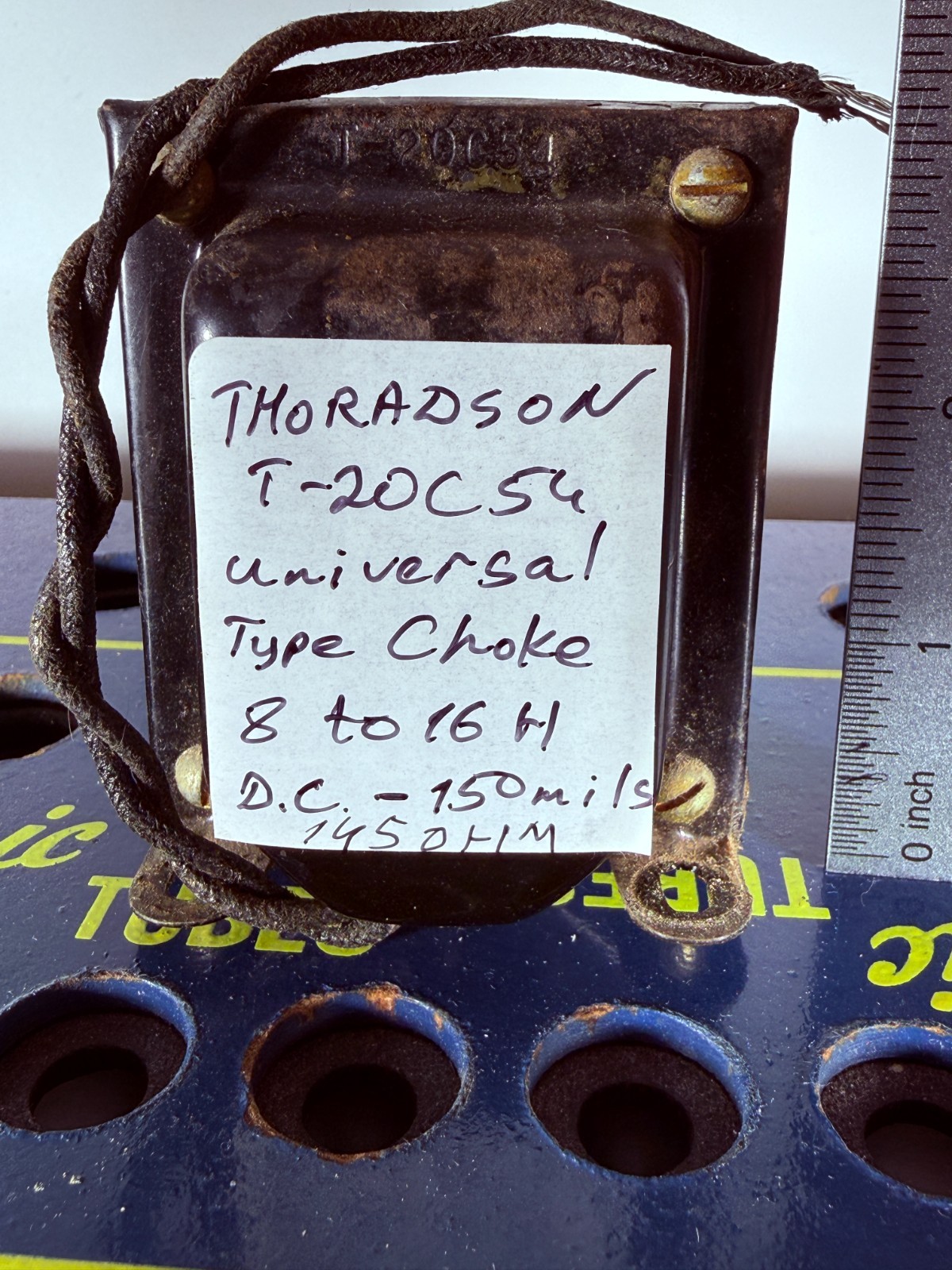 Universal Thordarson 8H to 16H 150mA DC Vintage Reactor Filter Choke Transformer
