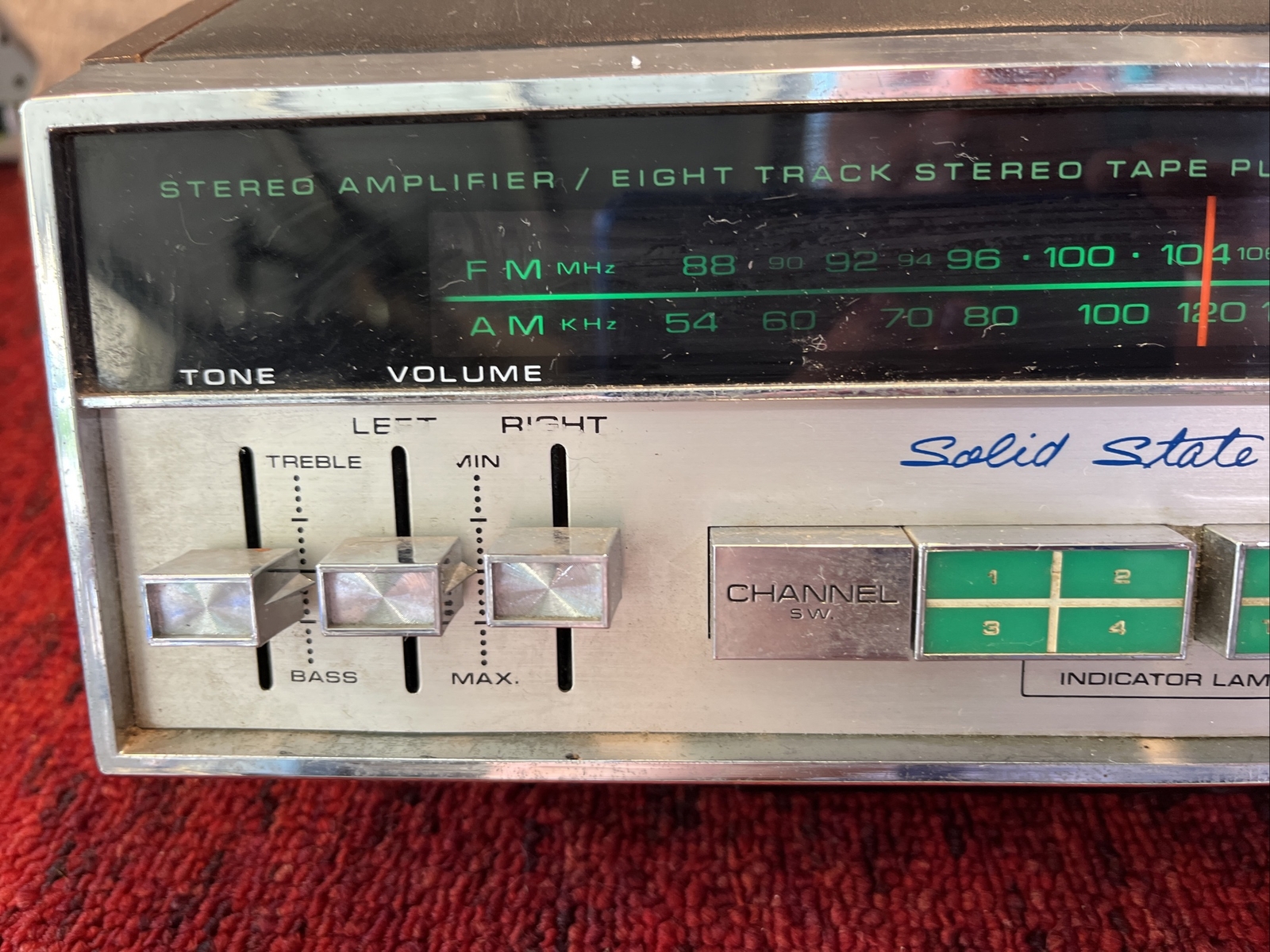 WESTBURY SOLID STATE STEREO EIGHT TRACK TAPE PLAYER WAP-805 AUDIO MUSIC VTG