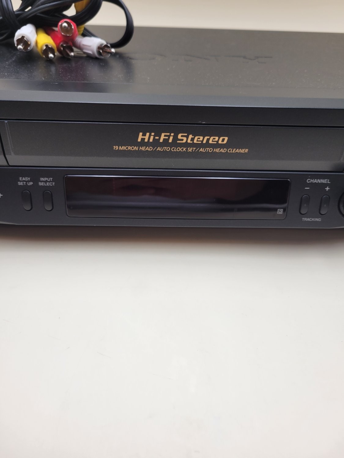 VTG Sony SLV-N71 Video Cassette Recorder Black Plastic Auto Head Cleaner