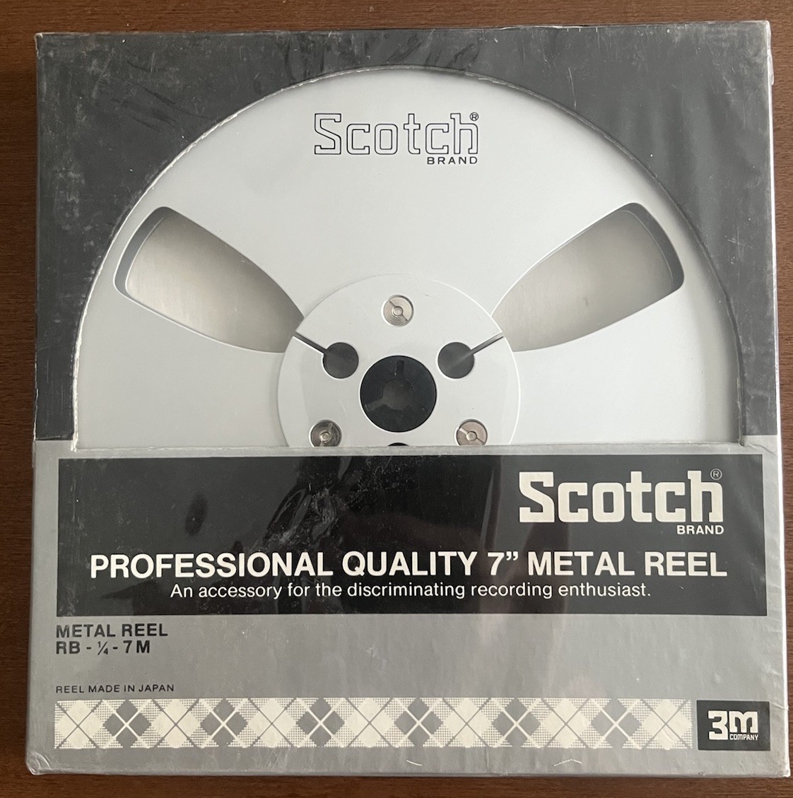 Vintage Scotch Metal 7” Take Up Reel Brand New NIB 3M Reel To Reel RB 1/4 7M NOS