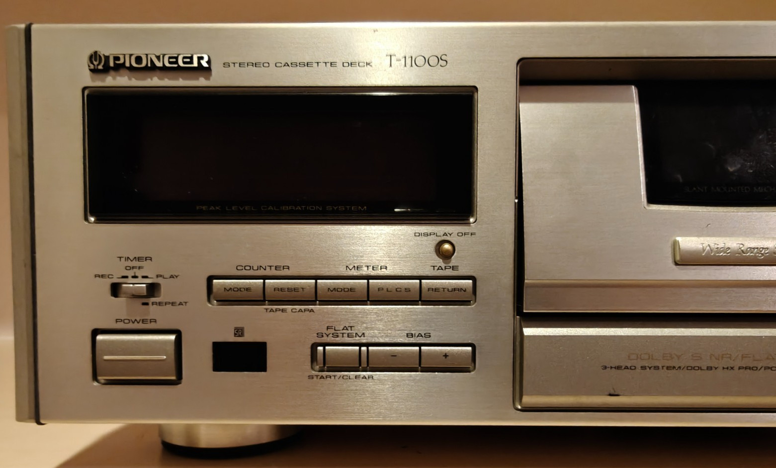 Working Pioneer T-1100S / CT-95 Stereo Cassette Deck Dolby B,C AND S + Remote