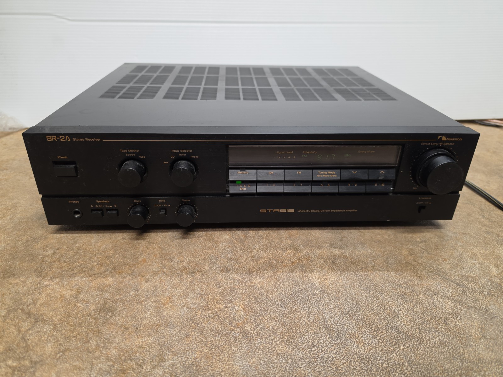 Nakamichi SR-2A Stereo Receiver Stasis Amplifier Audiophile READ