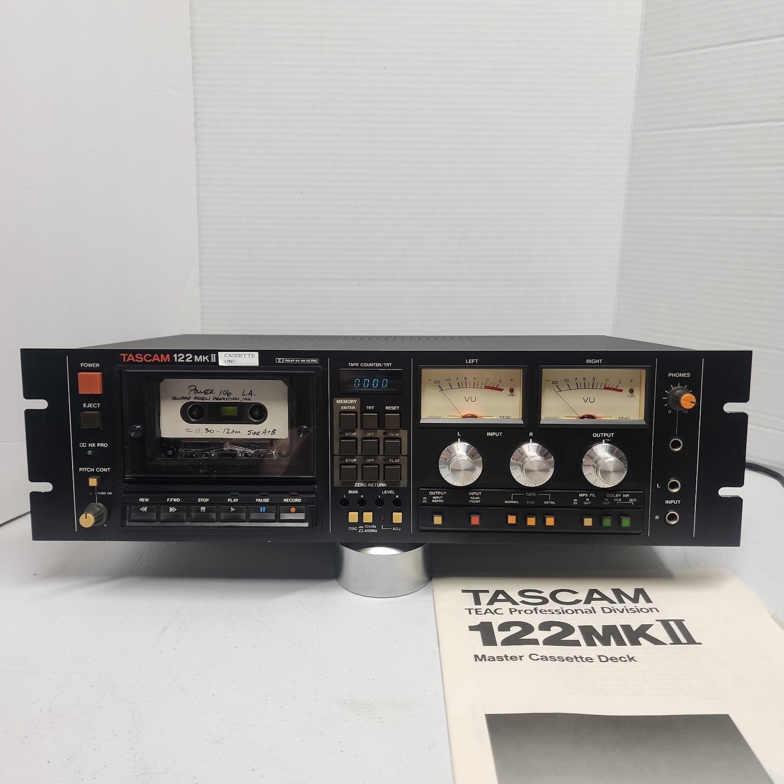 TASCAM 122MKII 3-Head Professional Cassette Deck
