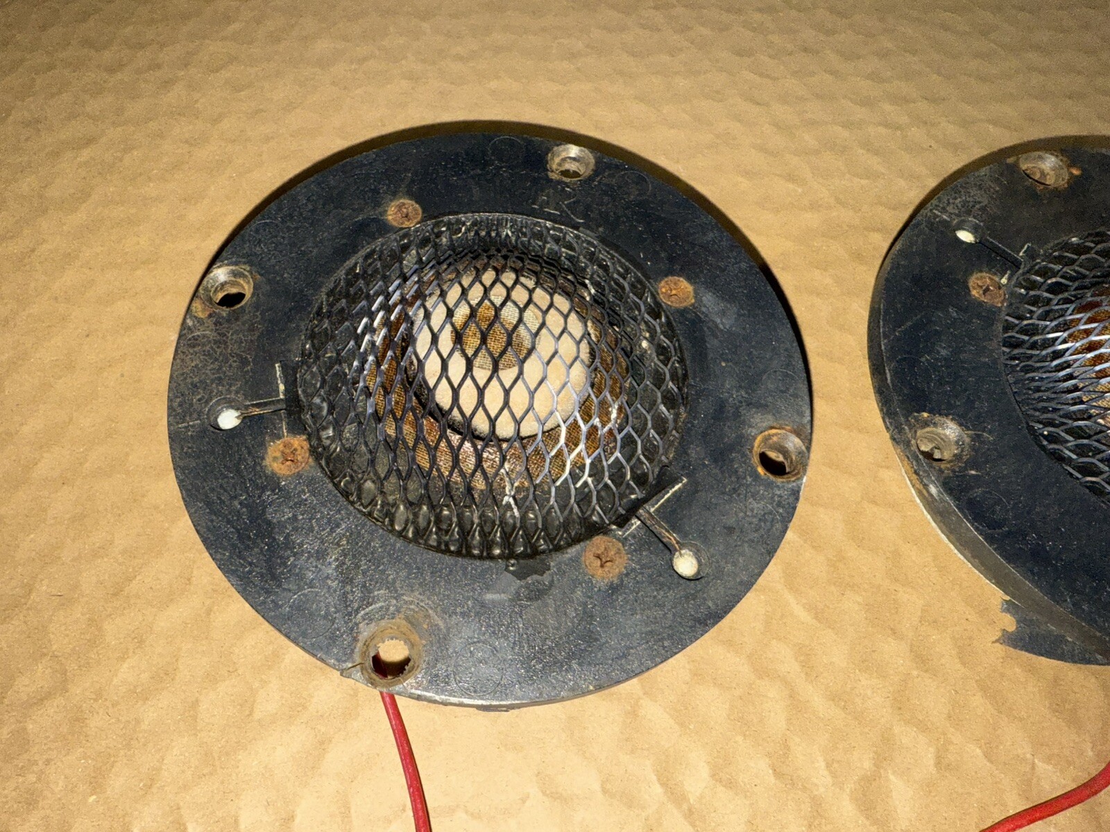 Vintage AR3 AR3A Acoustic Research Midrange Mid Drivers Speakers Pair Not Workin