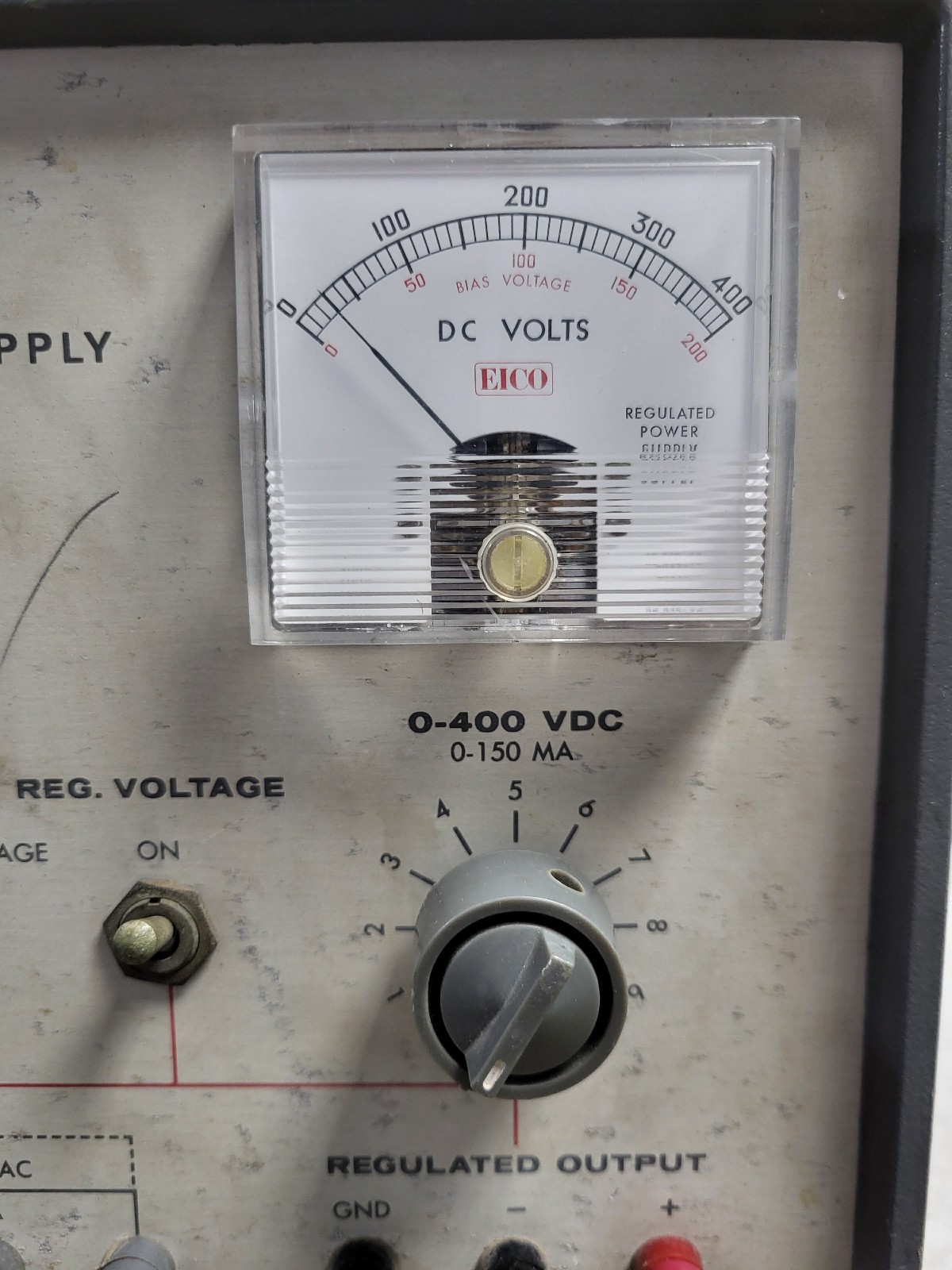 Vintage 1960s Eico 1030 Regulated Power Supply Tube (Powers On)