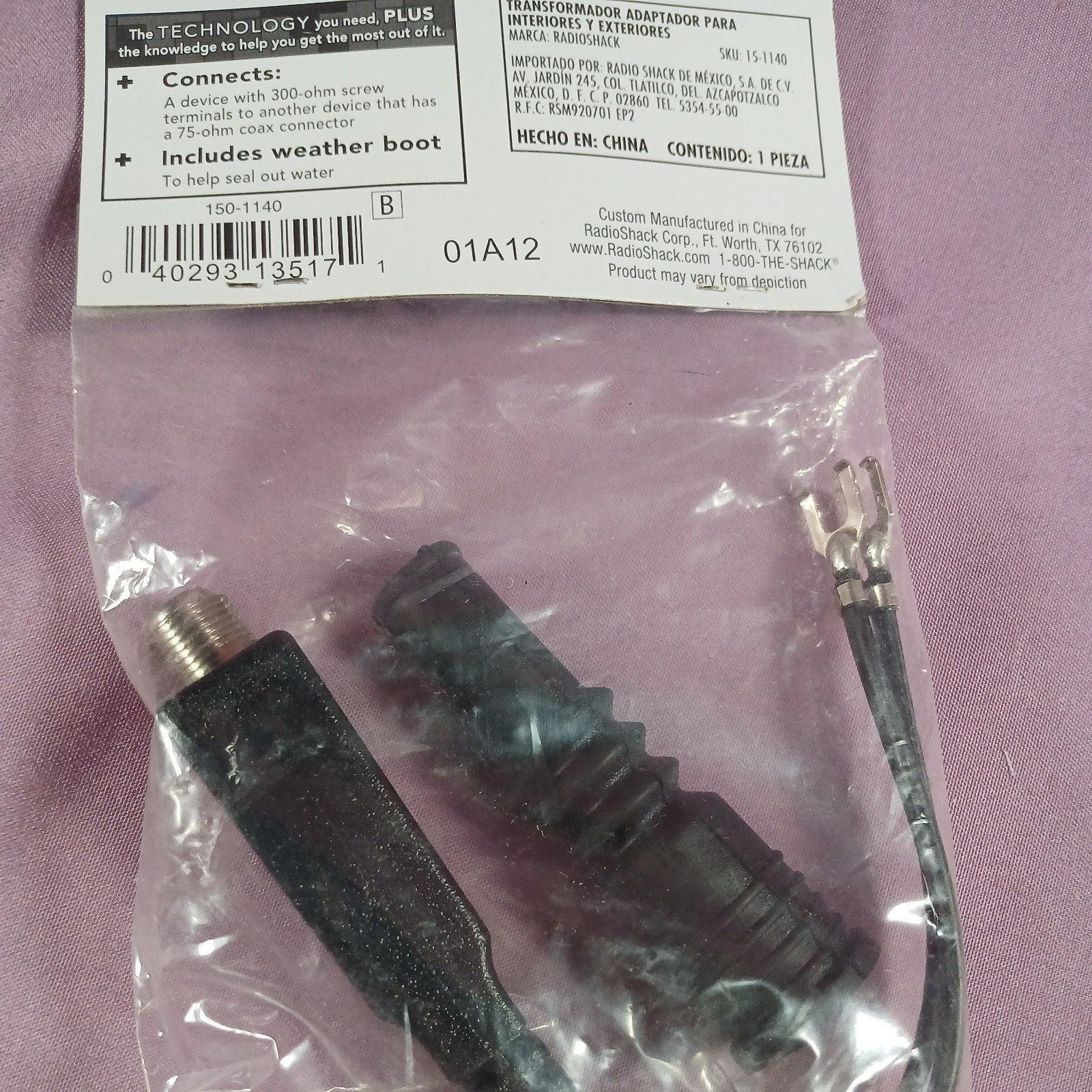 Vintage New-Old-Stock Radio Shack Indoor/Outdoor Matching Transformer (B2)