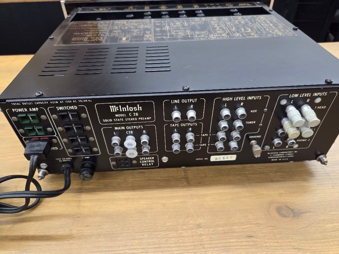 McIntosh C28 Stereo Preamplifier Vintage Hi-Fi Solid State Preamp Classic USA