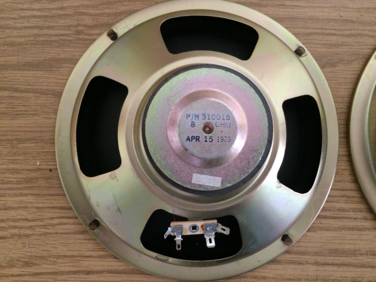 PAIR Unbranded 8″ OD 8Ω 50watt Sub Woofer Midrange Speaker 310015 NICE!