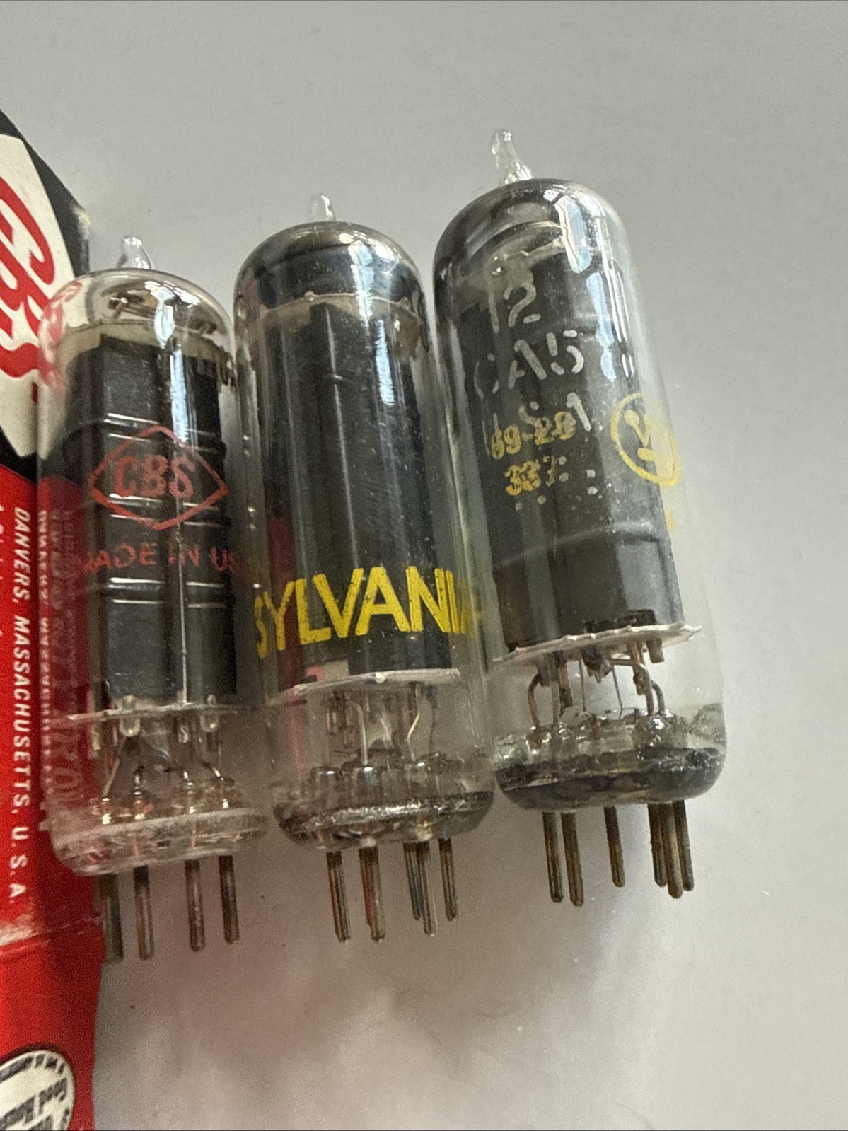 Lot Of 3: Sylvania CBS & Westinghouse 12CA5 NOS NIB T24