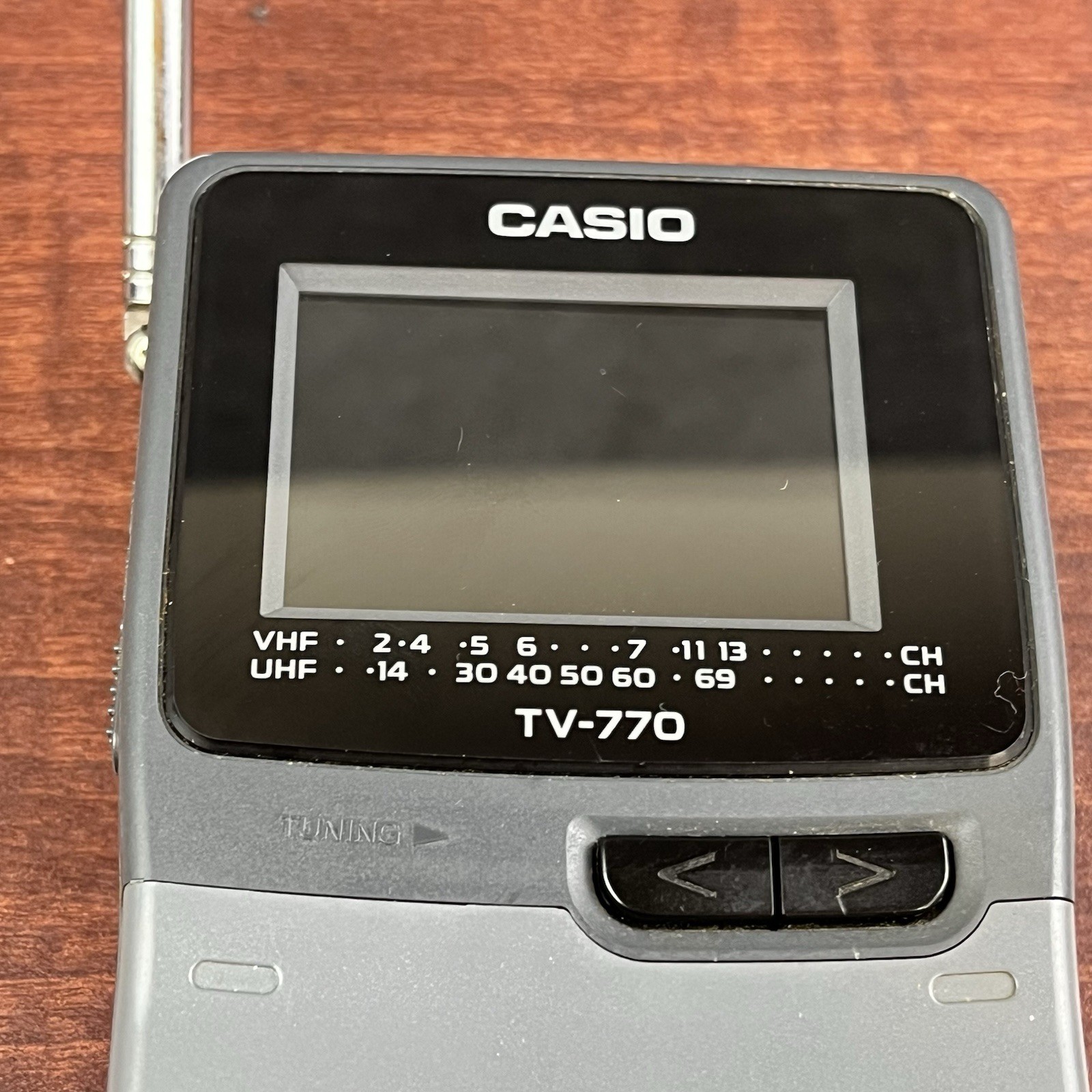 Vintage Casio Handheld TV Crystal Vision TV-770B AA Battery Operated