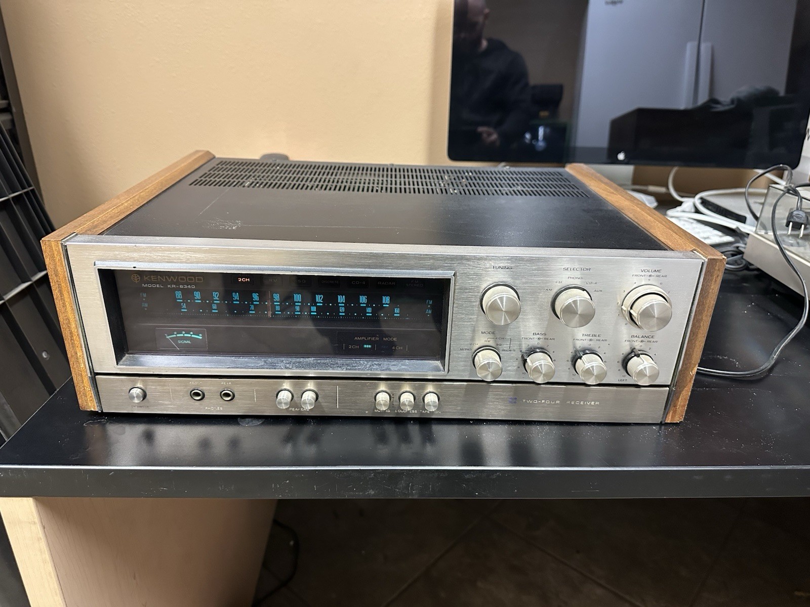 Kenwood KR-6340 Vintage AM/FM 4 Channel Tuner