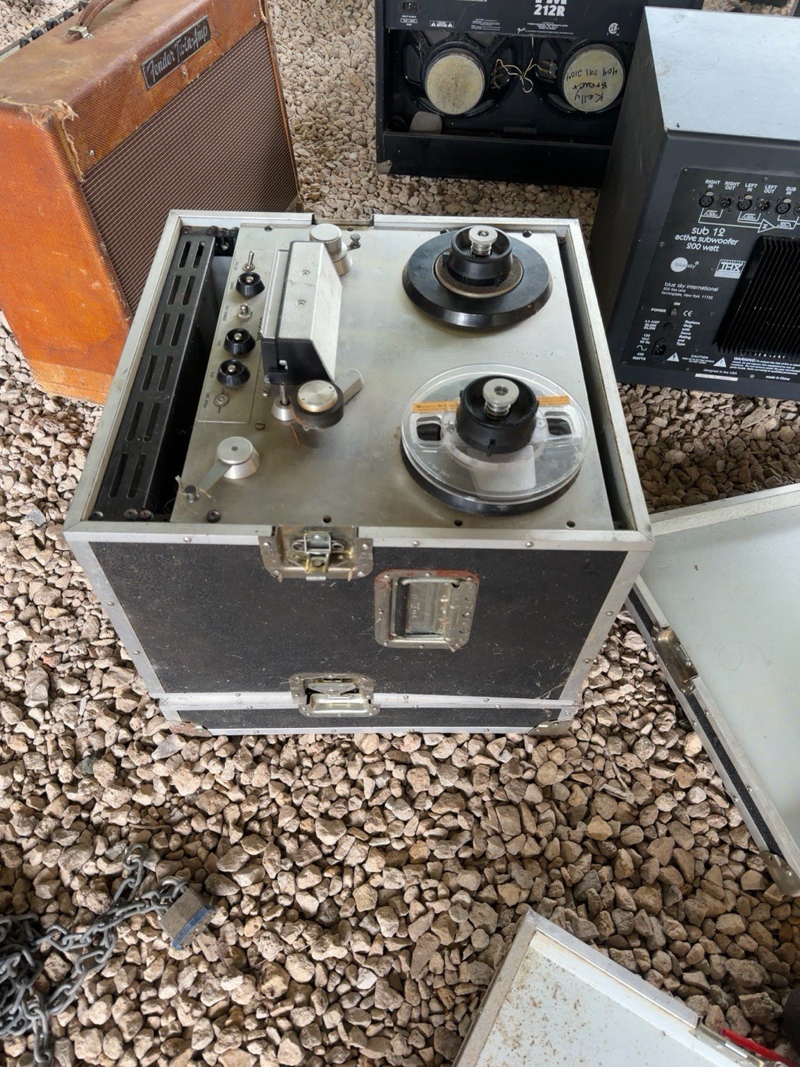 Vintage 1964 Ampex Professional Reel-to-Reel Tape Recorder System Untested