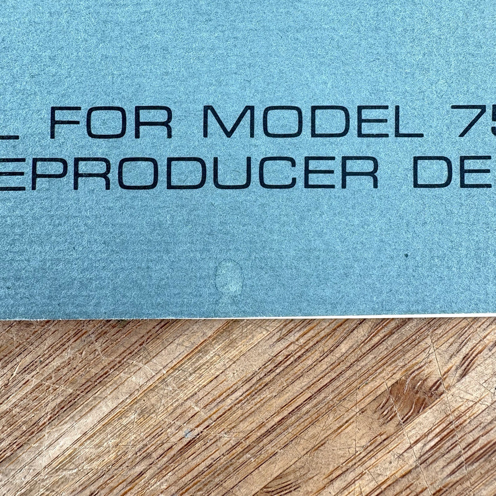 Near mint Vintage Ampex 750 Tape Recorder Player Owners Operating Manual booklet